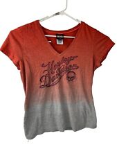 Harley Davidson Women V-Neck T-Shirt Medium 10 Kansas City MO picture