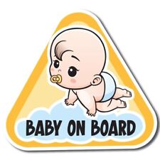 Boy Baby Babies On Board Magnet Decal, 5 inches, Automotive Magnet picture