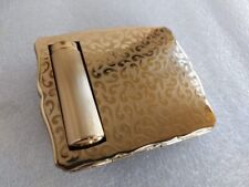 Vintage Stratton Powder Compact NEW OLD STOCK Lipstick holder Gold plated bo picture