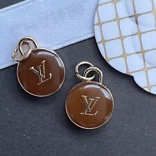 Louis Vuitton Gold and Brown Charm Pendant, 17mm picture