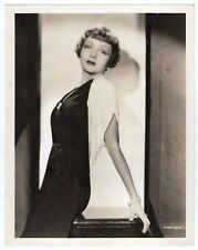 Brilliant Beauty Claudette Colbert Original 1935 Hollywood Glamour PHOTO 386 picture