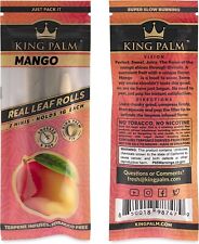 King Palm | Mini Size | Mango | Organic Prerolled Palm Leafs | 2 Rolls picture