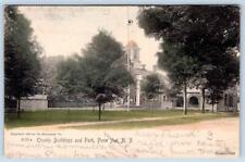 1905 PENN YAN NEW YORK COUNTY BUILDINGS & PARK ROTOGRAPH  ANTIQUE POSTCARD picture