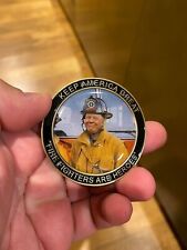 Donald J. Trump MAGA Fire Fighter Fireman Challenge Coin POTUS 45 H-019 picture