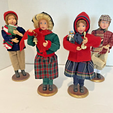 Dennis East International Christmas Carolers Lot of 4 Holiday 9.25 Inches 2007 picture