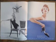 Barneys New York Manolo Blahnik Shoe Herve Lager Vintage 2-Page 1991 Print Ad picture