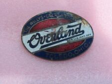 Vintage 1920's Willys Overland Radiator Badge Enamel Trim Emblem Rare Original picture