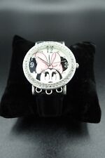 Disney Minnie Mouse w/ Pink Bow & Rhinestones Watch / Wristwatch - PreOwned picture
