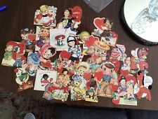 Vintage Lot  of 24 1940’s Children’s  Valentine’s Cards - Used picture