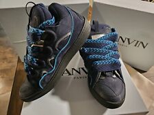 Lanvin Curb Sneaker Blue/Gray New With Box EU 44 picture