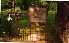 Vintage Postcard - Grave Of Ann Rutledge Oakland Cemetery Petersburg Illionois picture