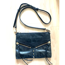 Botkier black distressed leather cross body bag purse picture