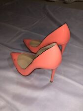ladies women christian louboutin coral color heels size 40 picture