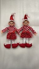 Mark Roberts Karen Didion Style Vintage Christmas Pair Of Pixies picture