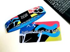 ZOX **FORTUNE FAVORS THE BOLD** Silver Single med mys pack Wristband w/Card New picture
