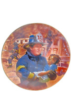 Bradford Brown Out of the Blaze Firefighter Collectors Plate Reco International picture