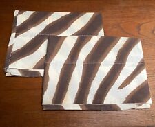 Pair of Vintage Ralph Lauren Zanzibar Safari Zebra Standard Size Pillowcases picture
