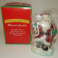 Vintage Papel Christmas - Musical Candle Santa Claus - MIB picture