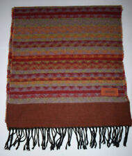 Missoni zigzag Italian vintage Scarf wool borwn Maroon Red and  Multi color picture