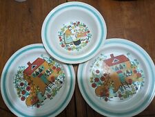 Vintage  Child's Plate x 2 and Bowl;Set Arabia made In Finland Old Women Who... picture