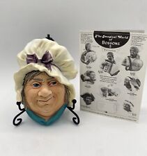 Bossons Chalkware Head Dicken’s SARAH GAMP Woman Congleton England picture