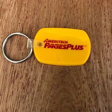 Vintage Ameritech Pages Plus Advertising FOB Rubber Keychain K9 picture