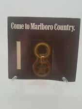 Vintage 1984 Marlboro Country key chain Long Horn Cattle Star picture