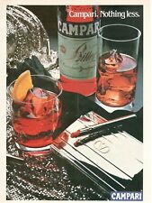 1983 Original Advertising' Vintage Bitter Campari Nothing Less Red Valentino 1 picture