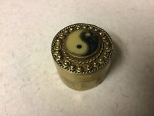 Pillbox Vintage 60s Yin Yang Boho Hippie Bohemian Fairy Festival 70s Psychedelic picture