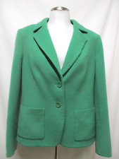 ESCADA kelly green winter  wool button front jacket blazer euro 42 picture