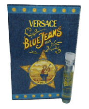 Blue Jeans by Versace Eau de Toilette Sample Vial 1994 collectible bottle Full picture