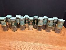 ✰ Vintage SCHILLING/McCormick Spice Jars Avocado/Sage Green Lid ✰YOUR CHOICE✰ picture