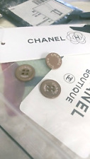 Authentic Chanel Button Lot of 3 Taupe/Brown resin buttons made in France picture