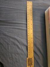 Vintage  Genuine Bronze  Advertising Ruler Russell road equipment 12 Inch.  picture