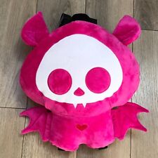 Hot Topic Exclusive Skelanimals Diego the Pink Bat 17'' x 16'' Plush Backpack picture