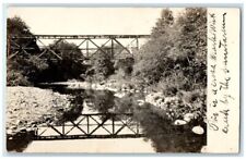 c1910 Mark West Creek Bridge View Sonoma County California  RPPC Photo Postcard picture