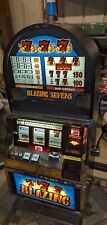 Vintage Decommissioned Bally Blazing Sevens Slot Machine Full Size Coin Operated picture