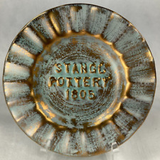 Stangl Pottery M.C.M. 1805 Commer.  Antique Gold Fluted Ashtray #3898-5 Rare HTF picture