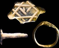 VERY RARE 1500BC Ancient Jewish Judaea Menorah Ring Star of David Seal w/COA picture