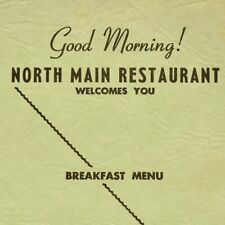 Vintage 1940s North Main Restaurant Restaurant Menu Memphis Tennessee picture