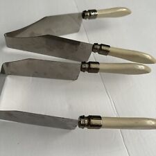 2 Vintage Cake And Pie Cutters Kake Kut'r Stainless Steel picture