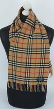 Genuine Burberry scarf 100% LAMBSWOOL vintage nova check Beige colour picture
