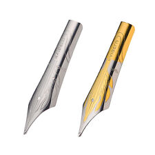 2PCS Kaigelu Fountain Pen Nibs Long Knife Grinding Nib & Feed Flame Rhombus Mark picture