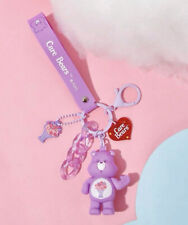 Shein x Care Bears S23 Purple Bear Key Ring Keychain Heart Charm Limited Edition picture