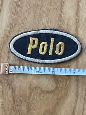 Polo Ralph Lauren vintage patch dead stock classic twill oval name plate layout picture
