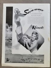  1941 women's Kleinert's Sava-wave water-tight swim swimming cap vintage ad picture