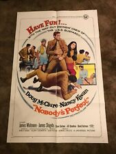 NOBODY'S PERFECT Original 1968 Orig 1SH Movie Poster James Whitmore 27 x 41 picture