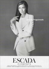 vintage ESCADA 1-Page PRINT AD 1996 Paulina Porizkova in white suit PRETTY WOMAN picture