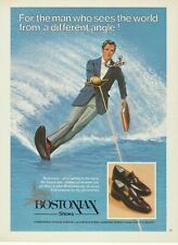 1981 Bostonian Shoes vintage print ad Businessman Waterskiing 80's Men's Fashion picture