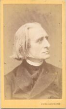 CDV: FRANZ LISZT: FAMOUS HUNGARIAN COMPOSER BY FRITZ LUCKHARDT OF VIENNA picture